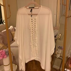 BCBG cover up tunic top